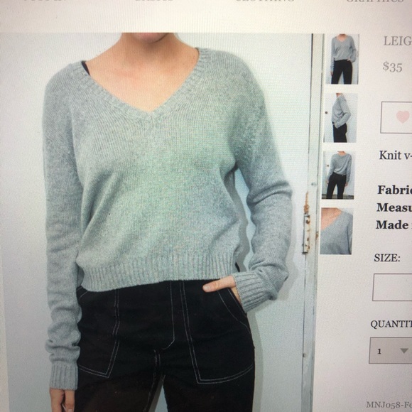 brandy melville grey sweater